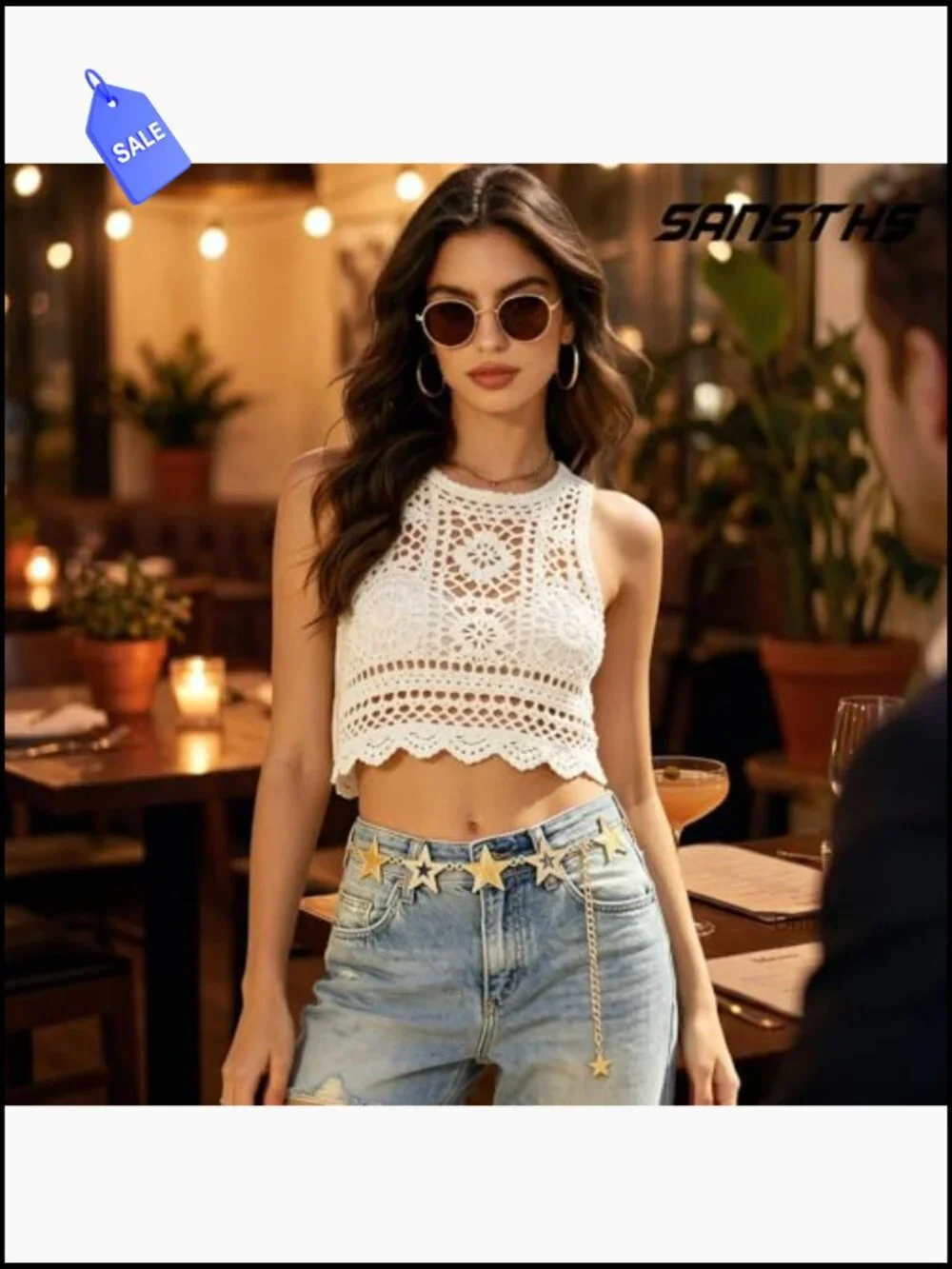 Adjustable Chunky Chain Waist Belt Metal Link for Jeans Dress Party